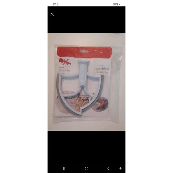 Aizara Flat Beater Bar  Replacement for 6qt Kitchen Aid Mixer - Picture 1 of 3